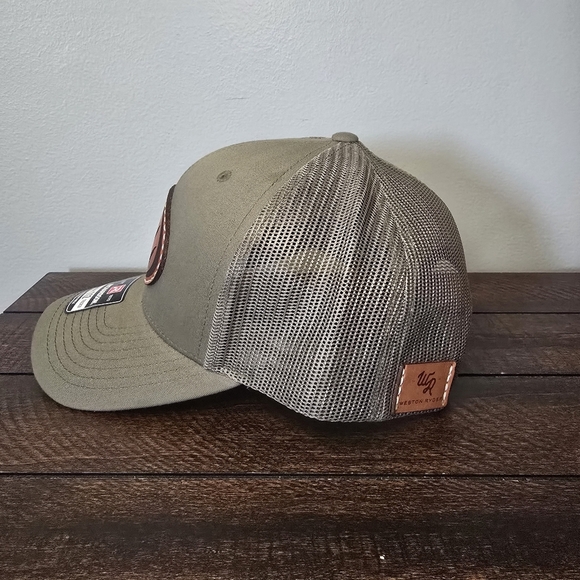 NWT Richardson Original 112 Trucker Adjustable Snap Mesh Hat Green Weston Ryder - Picture 4 of 12
